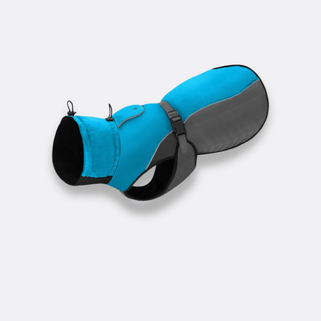 vanntett hundejakke med refleks blå