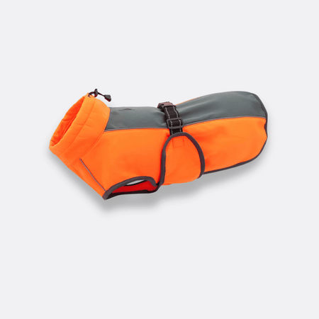 Polyester hundevest med refleks oransje