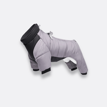 Vanntett hundejakke til små-mellomstore hunder grå