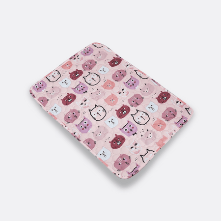 Vaskbar tissematte hund med katter på