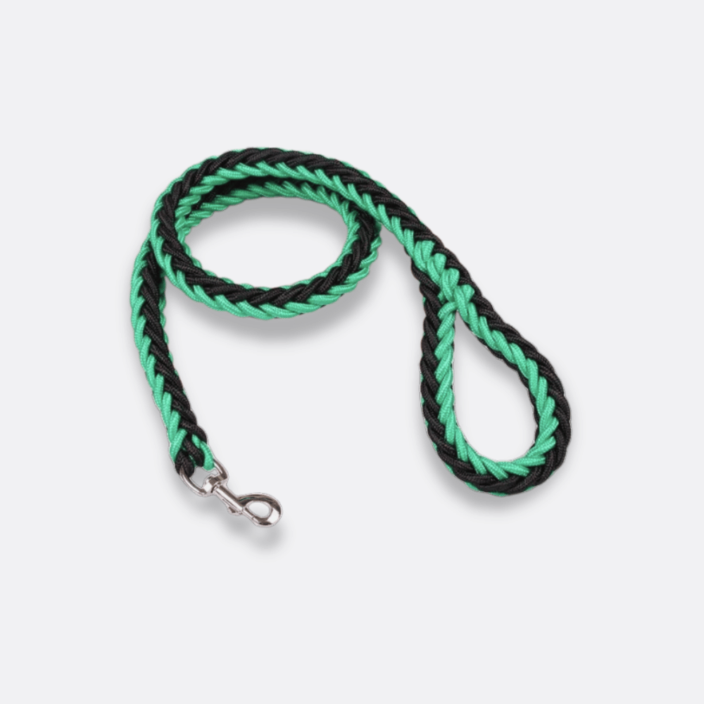 Strikket hundebånd grønn