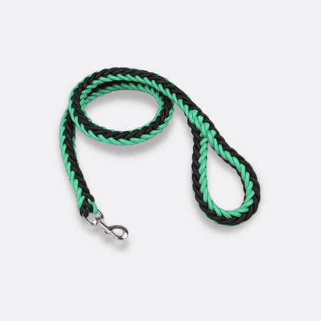 Strikket hundebånd grønn