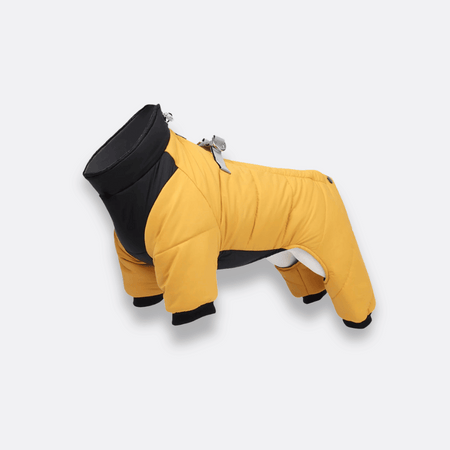 Vanntett hundejakke til små-mellomstore hunder gul