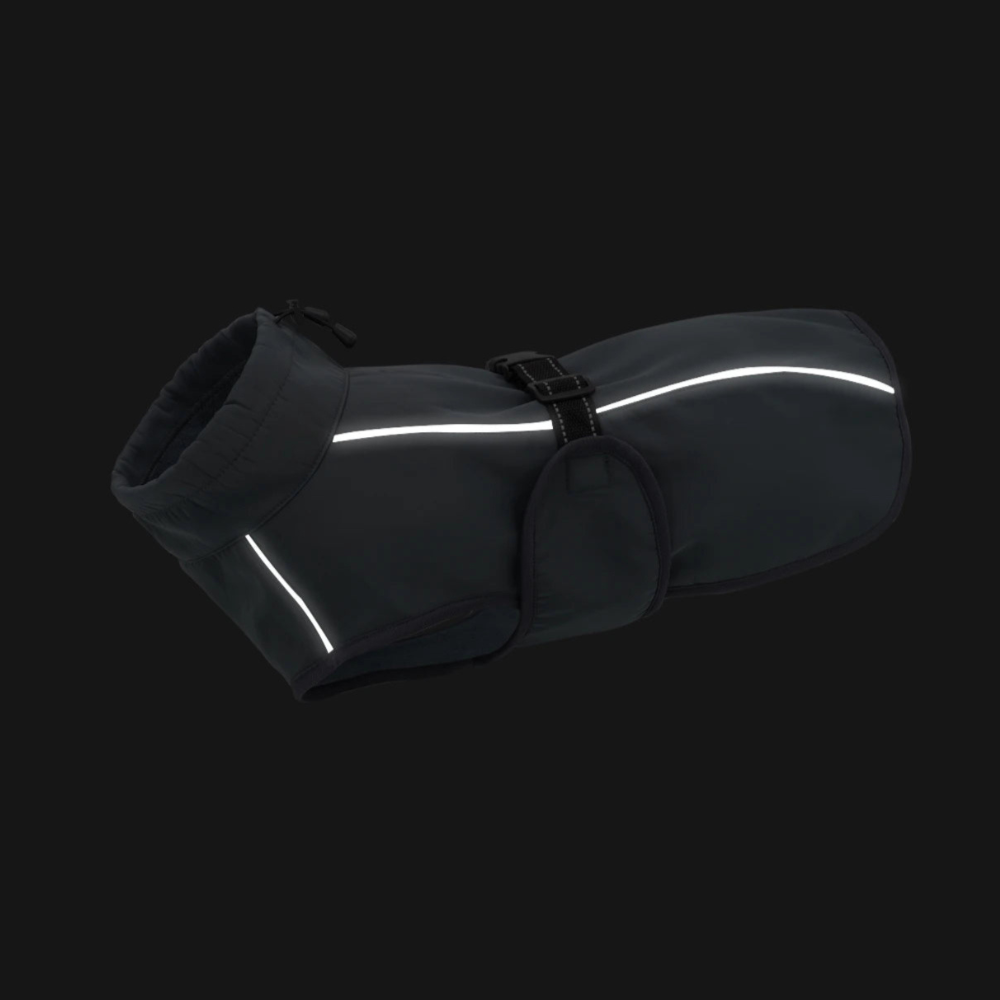 Polyester hundevest med refleks grå i mørket