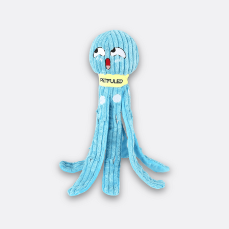 Blekksprut hundeleke blå