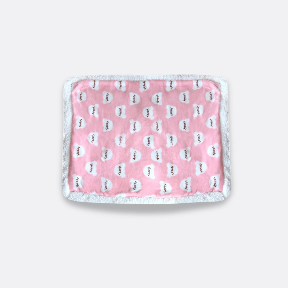Tykt hundeteppe i lammefleece rosa