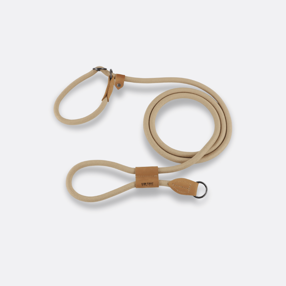 hundebelte selvstrammende beige