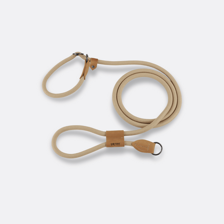 hundebelte selvstrammende beige