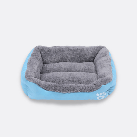 seng til hund lyseblå