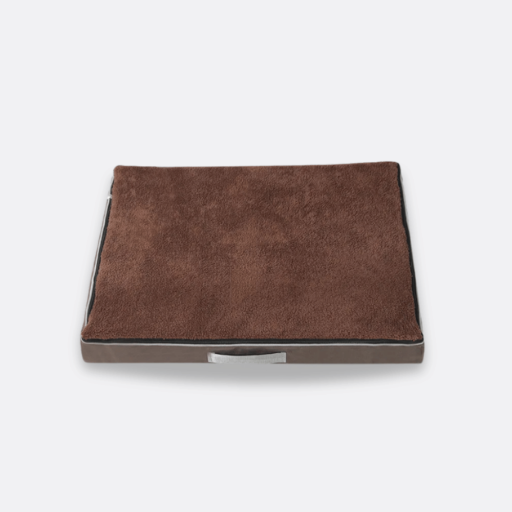 Hundemadrass i memory foam brun