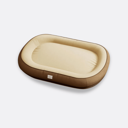 Myk hundeseng med memory foam brun