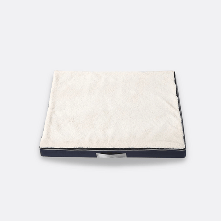 Hundemadrass i memory foam hvit