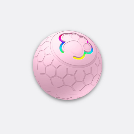 Smart interaktiv ball for hunder rosa