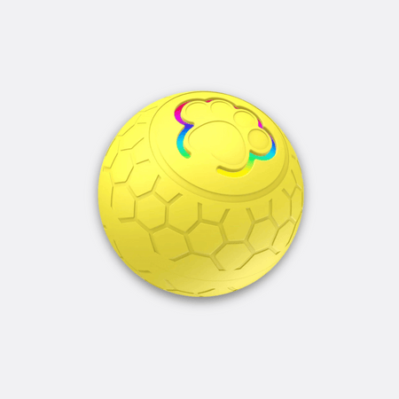 Smart interaktiv ball for hunder gul