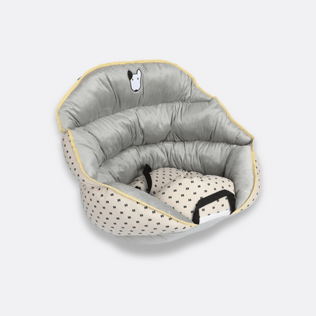 Hundesete bil beige