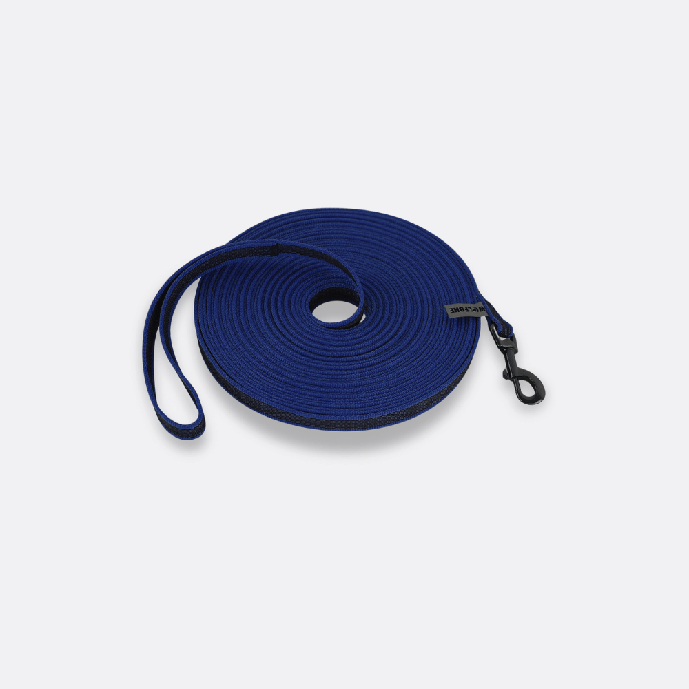 Langt Hundekobbel i Fiber marineblå