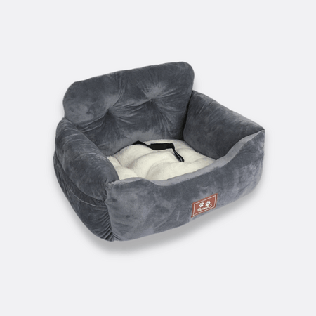 Bilsete Hund grå