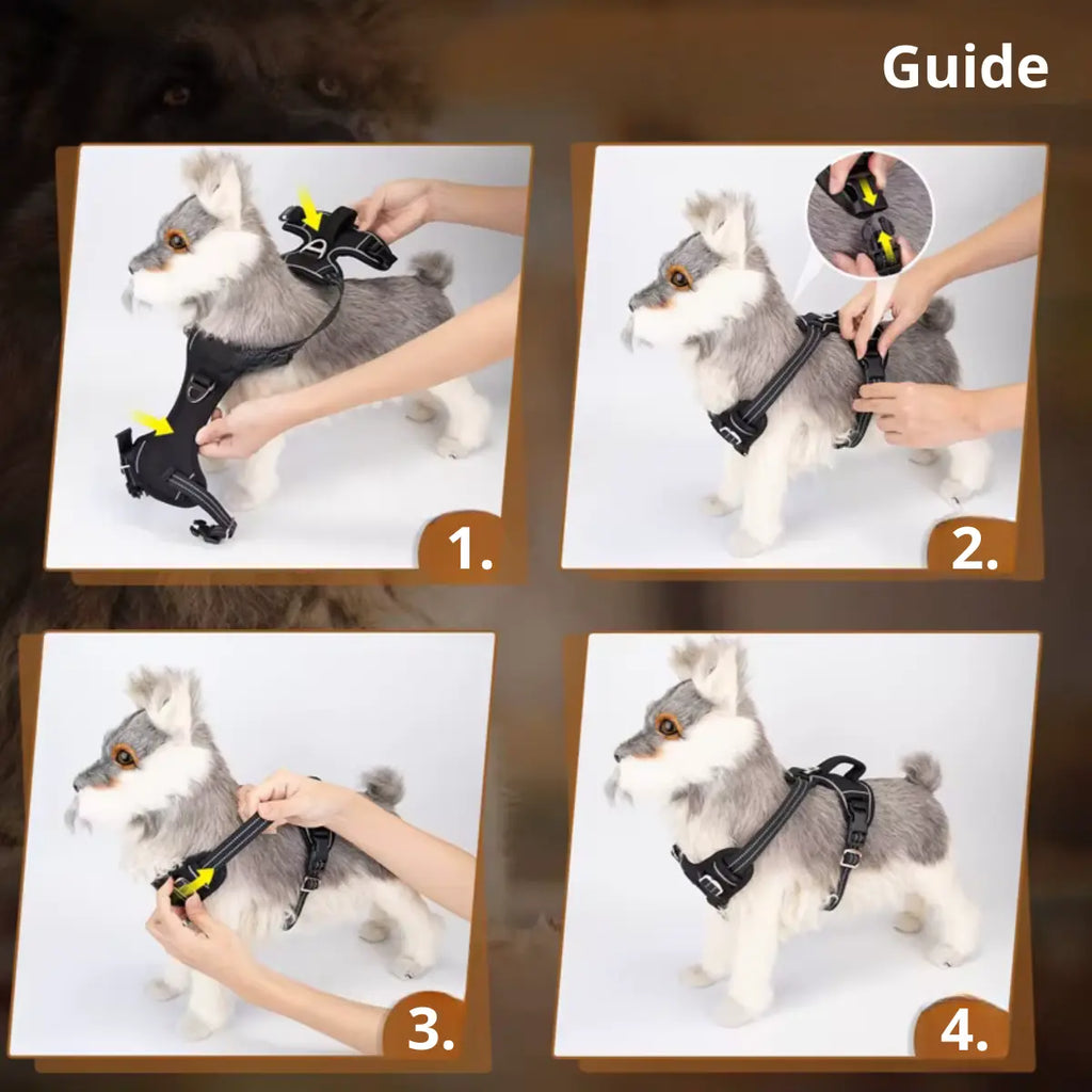 Hundesele med Håndtak guide