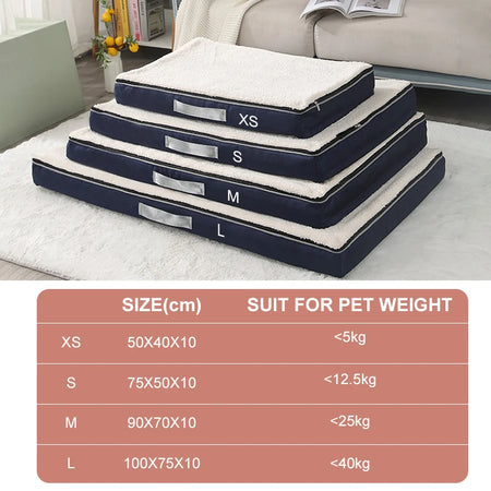 Hundemadrass i memory foam størrelseguide