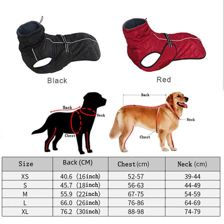 Hundevest størrelseguide