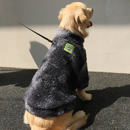 Lammeull hundejakke stor hund grå
